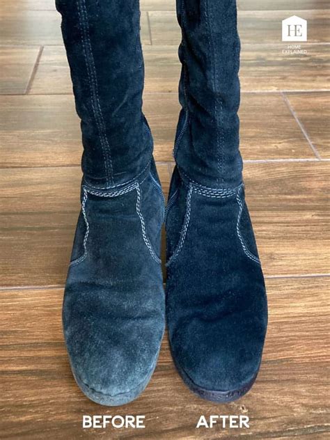 how to fix damaged fake suede shoes|how to restore suede boots.